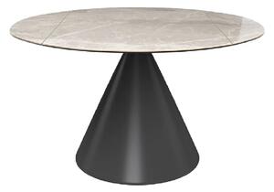 Aurora Ceramic Extending Dining Table In Light Grey