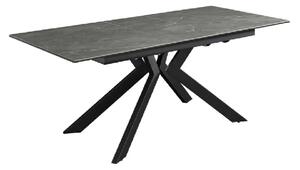 Azido Ceramic Extending Dining Table In Matte Grey