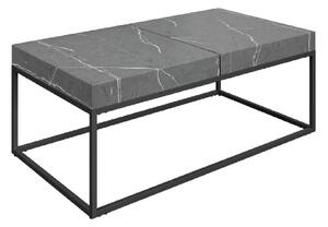 Danbury Wooden Rectangular Coffee Table In Grey Marble Effect