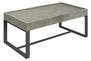 Calgary Wooden Rectangular Coffee Table In Concrete Effect