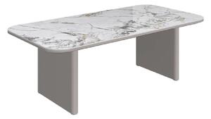 Madrid Ceramic Rectangular Coffee Table In Gloss White