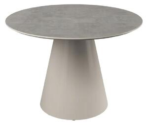 Safford Wooden Round Dining Table In Light Grey