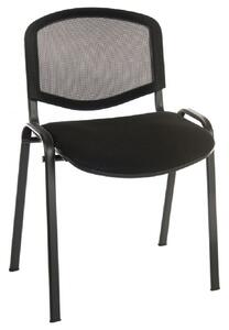 Cromwell Fabric Mesh Backrest Home And Office Chair In Black