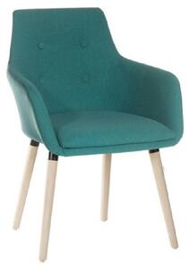 Easton Fabric Home And Office Chair With Oak Legs In Jade