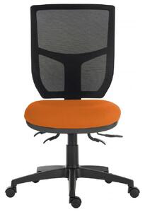 Earlville Fabric Home And Office Chair In Black And Orange