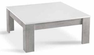 Breta High Gloss Coffee Table Square In White And Grey