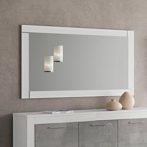 Lorenz Small Bedroom Wall Mirror In High Gloss White Frame