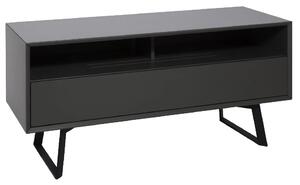 Cardiff Small Wooden TV Stand In Matt Charcoal Grey