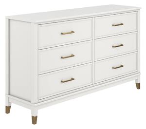 Wantagh Wooden Chest Of 6 Drawers In White