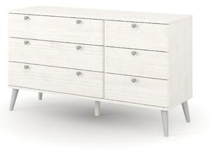 Avoch Wooden Chest Of 6 Drawers In White