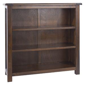 Birtley Wooden Bookcase With 3 Shelves In Dark Brown