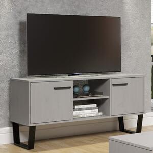 Tilston Wooden TV Stand With 2 Doors In White And Black