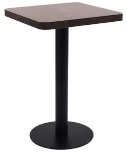 Bistro Table Dark Brown 50x50 cm MDF