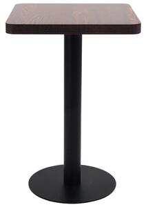 Bistro Table Dark Brown 50x50 cm MDF