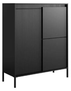 Shawnee Wooden Storage Cabinet With 3 Doors In Black