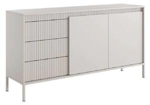 Shawnee Wooden Small Sideboard With 2 Doors 3 Drawers In Beige