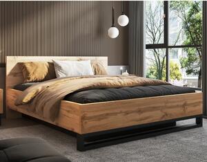 Hamburg Wooden Storage Ottoman Super King Size Bed In Wotan Oak