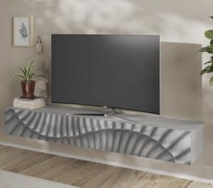 Sassari Wide Wooden TV Stand With 1 Door In Concrete Effect