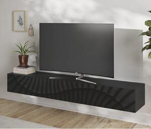 Sassari Wide Wooden TV Stand With 1 Door In Anthracite