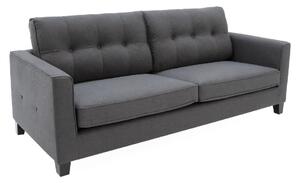 Aberdeen Fabric 3 Seater Sofa In Charcoal