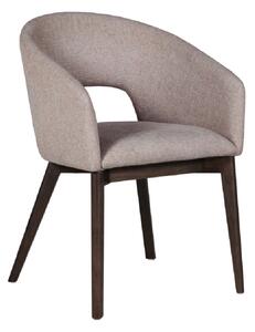 Adria Fabric Dining Chair With Oak Legs In Latte