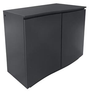 Decatur LED Wooden Sideboard With 2 Doors In Charcoal