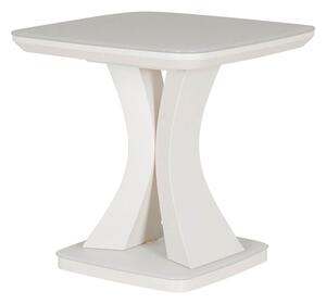 Decatur Glass Square Lamp Table In Greige