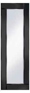 Bevelled Black 120X40 Narrow Wall Mirror