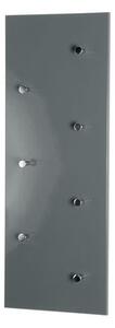 Wall Mounted Grey Coat Rack In High Gloss