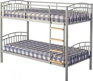 Vanquish 3 Metal Bunk Bed in Silver