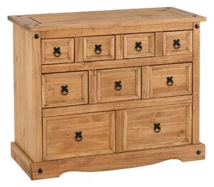 Central Wooden Chest Of 9 Drawers In Oak