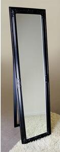 Rocco Cheval Floral Black Frame Freestanding Mirror