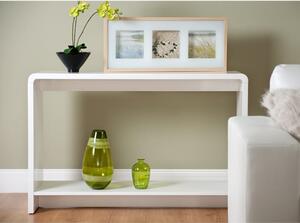 Toscana Console Table In White High Gloss