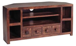 Mango Wood Corner TV Unit