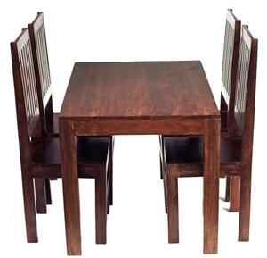 Mango Dining Set With 4 High Back Chairs