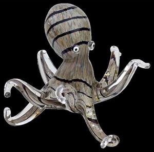 Stylish Glass Octopus Display Item