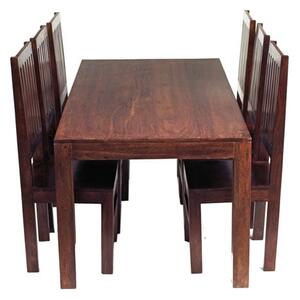 Mango Dining Set with 6 High Back Chairs