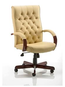 Chesterfield Cream Colour Office Chair