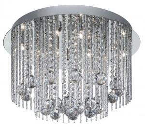 Beatrix 8 Light Semi Flush Ceiling Light Polished Chrome