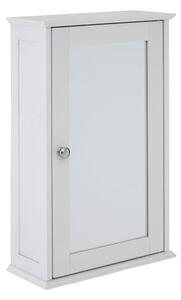 Partland Wooden Bathroom Mirrored Cabinet In White