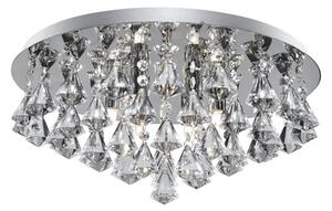 Hanna 6 Lamp Semi Flush Ceiling Light Finished In Chrome