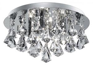 Hanna 4 Lamp Semi Flush Ceiling Light Finished In Chrome