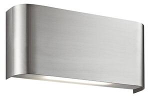 LED Satin Silver Finish With Polycarbonate Lens Wall Light