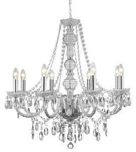 Marie Therese 8 Lamp Clear Chandelier Ceiling Light