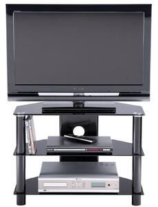 Essential Medium Sized Black TV Stand With 2 Shelf