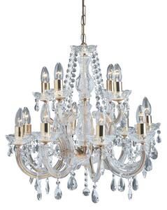 Marie Chandelier Clear Shade Octagonal Droplets Ceiling Light