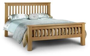 Achaia 180cm Wooden Bed In Oak Finish