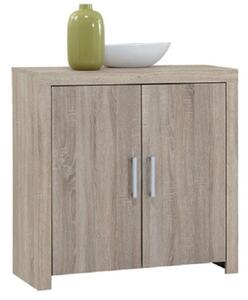 Country11 Oak Finish 2 Door Compact Sideboard