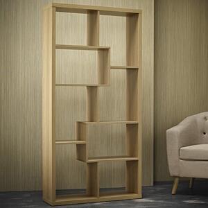 Quinto Wooden Display Shelving Unit In Oak