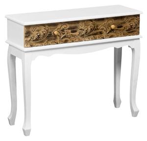 Bali Console Table In Wood With 2 Drawers